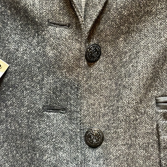 Banana Republic Dark Gray Wool Blazer Jacket Size 6 - Picture 14 of 14